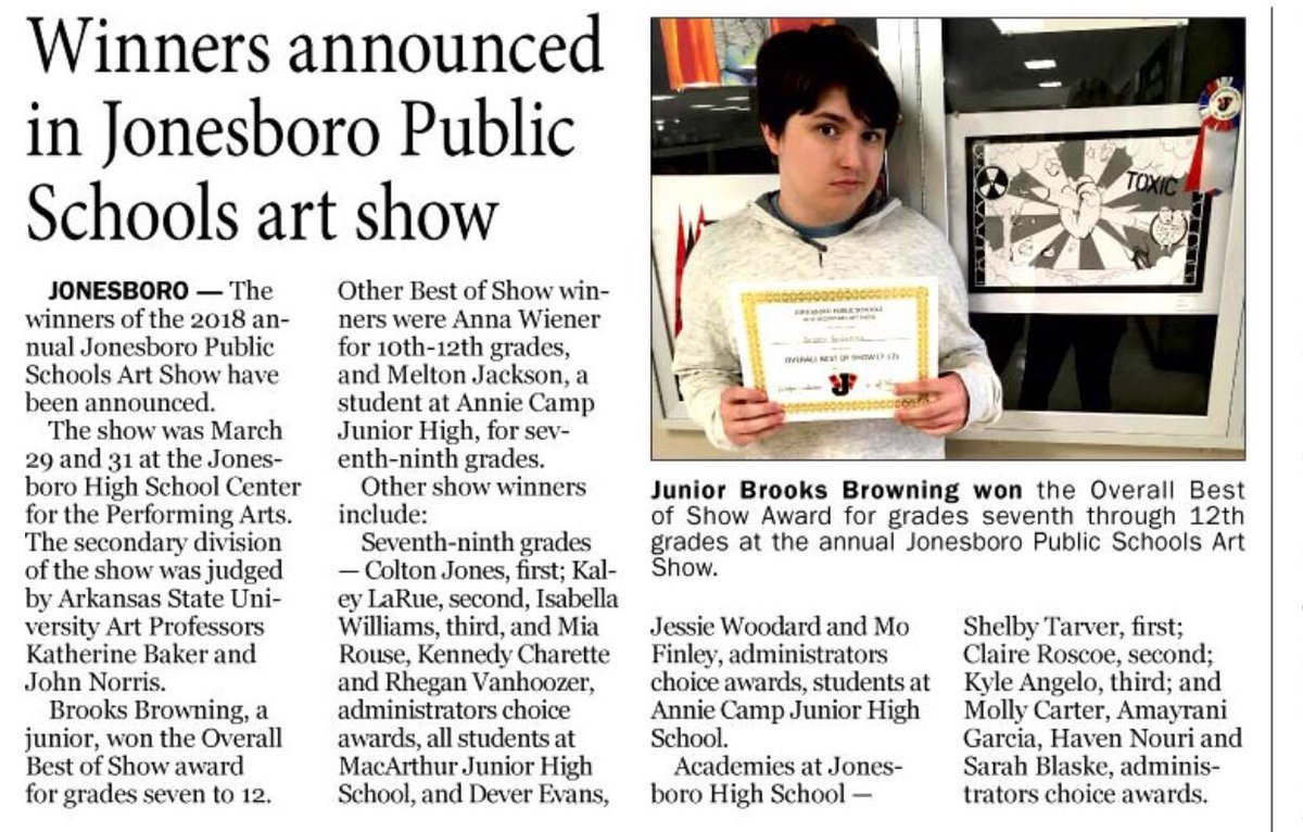 JPSHurricane's tweet photo. Congratulations to these winners from the recent JPS Art Show! #CaneCreative #CaneOTR ๐ค๐๐ด๐ช๐๐ป https://t.co/cURvEaSKHq