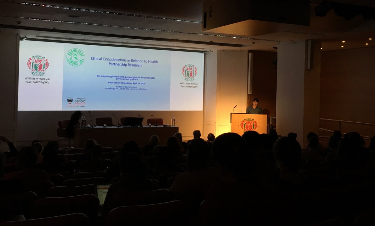 THETlinks's tweet photo. “When we work in #globalhealth partnerships we are dealing with fundamentally relational processes and we need to look carefully at how we do research in this context” Prof Louise Ackers @K4C_Uganda #RSMGlobalHealth #THETevent https://t.co/po9EqU20pY