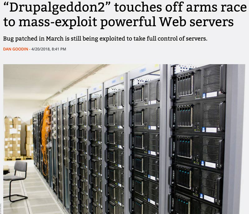 VerseOneComms's tweet image. Although we don’t use Drupal for any of our technologies, we always like to keep up with what is going on. Security is so important so make sure your technologies are up-to-date and robust.

Any of our followers who use Drupal should check out bit.ly/2qTXui9 Stay safe!