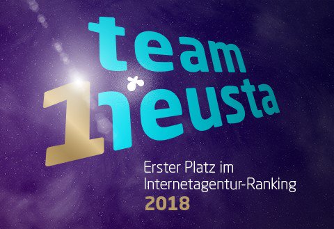teamneusta's tweet photo. Es ist vollbracht: team neusta ist in diesem Jahr erstmals im BVDWInternetagentur-Ranking auf Platz 1. Wir freuen uns über diesen neuen Meilenstein. 
#teamneusta #digitalfamily #bepart #IAR2018 https://t.co/wuDVNGJX4w