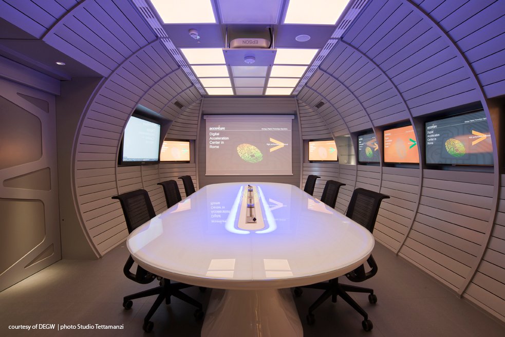 ThinkFutureDesi's tweet photo. Our Info Table, designed for ZAD, part of the futuristic meeting room in Accenture headquarters in Rome, thanks to a beautiful project by DEGW a brand of LOMBARDINI22 #design #table #futuristic #interiordesign #meeting Discover more on https://t.co/iFQbIMabqb https://t.co/Hkj7QRrycZ