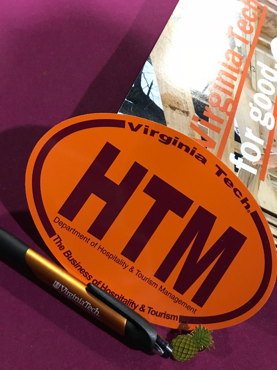 vt_htmdept's tweet photo. We’re still here at the #deca2018 conference until 4:00PM!! Come visit and grab your pineapple pin 😎
#decaicdc2018 #hokiehospitality #pamplin #virginiatech #deca https://t.co/Xj9tsZT3PQ