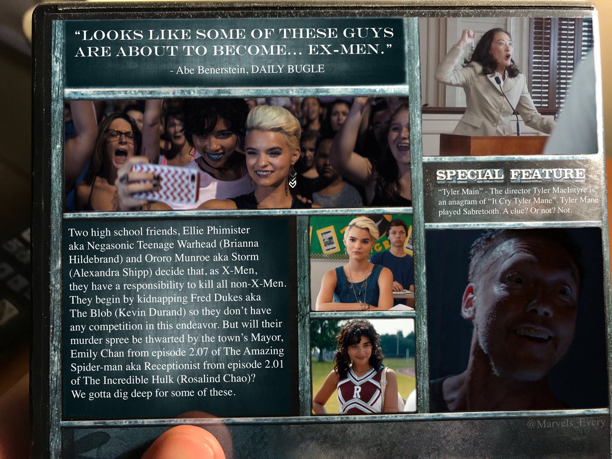 TRAGEDY GIRLS (2017)
dir: Tyler MacIntyre

#marvel #mcu #tragedygirls #tylermacintyre #briannahildebrand #alexandrashipp #kevindurand #rosalindchao #elliephimister #negasonicteenagerwarhead #negasonic #ororomunroe #storm #freddukes #theblob #emilychan #tylermane #sabretooth