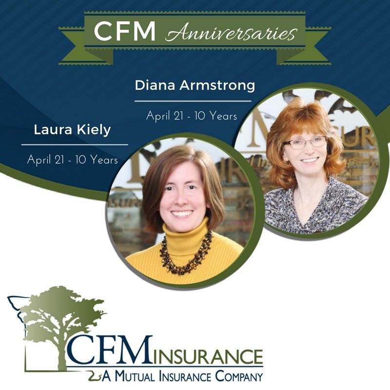 cfminsuranceinc's tweet photo. A couple of our favorite redheads celebrated 10 years with the company over the weekend! Talk about a couple of milestones - that's a decade of insurance knowledge under each of your belts, ladies. How impressive! ๐ #CFMAnniversaries #Milestones #Celebrate #CFMFamily https://t.co/62bzqOcHg1