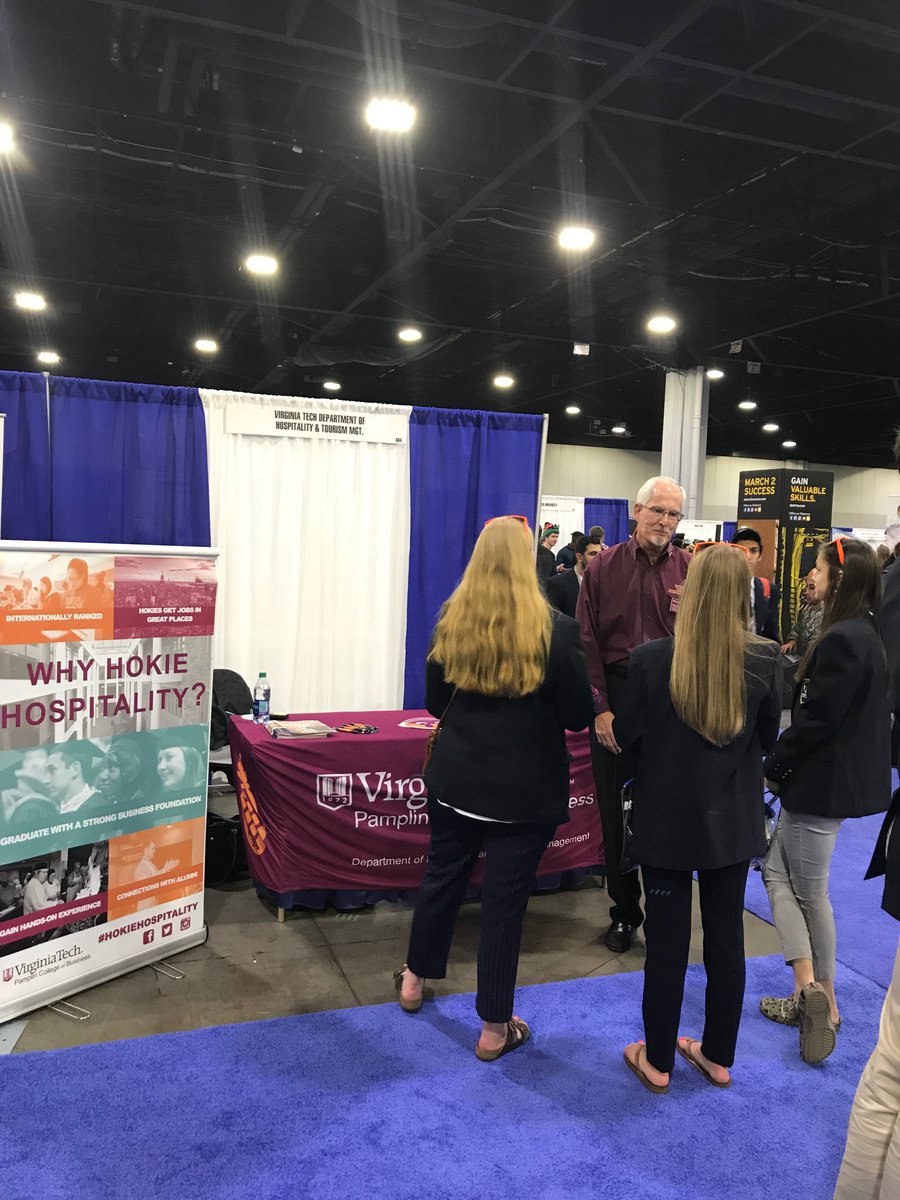 vt_htmdept's tweet photo. We’re still here at the #deca2018 conference until 4:00PM!! Come visit and grab your pineapple pin 😎
#decaicdc2018 #hokiehospitality #pamplin #virginiatech #deca https://t.co/Xj9tsZT3PQ