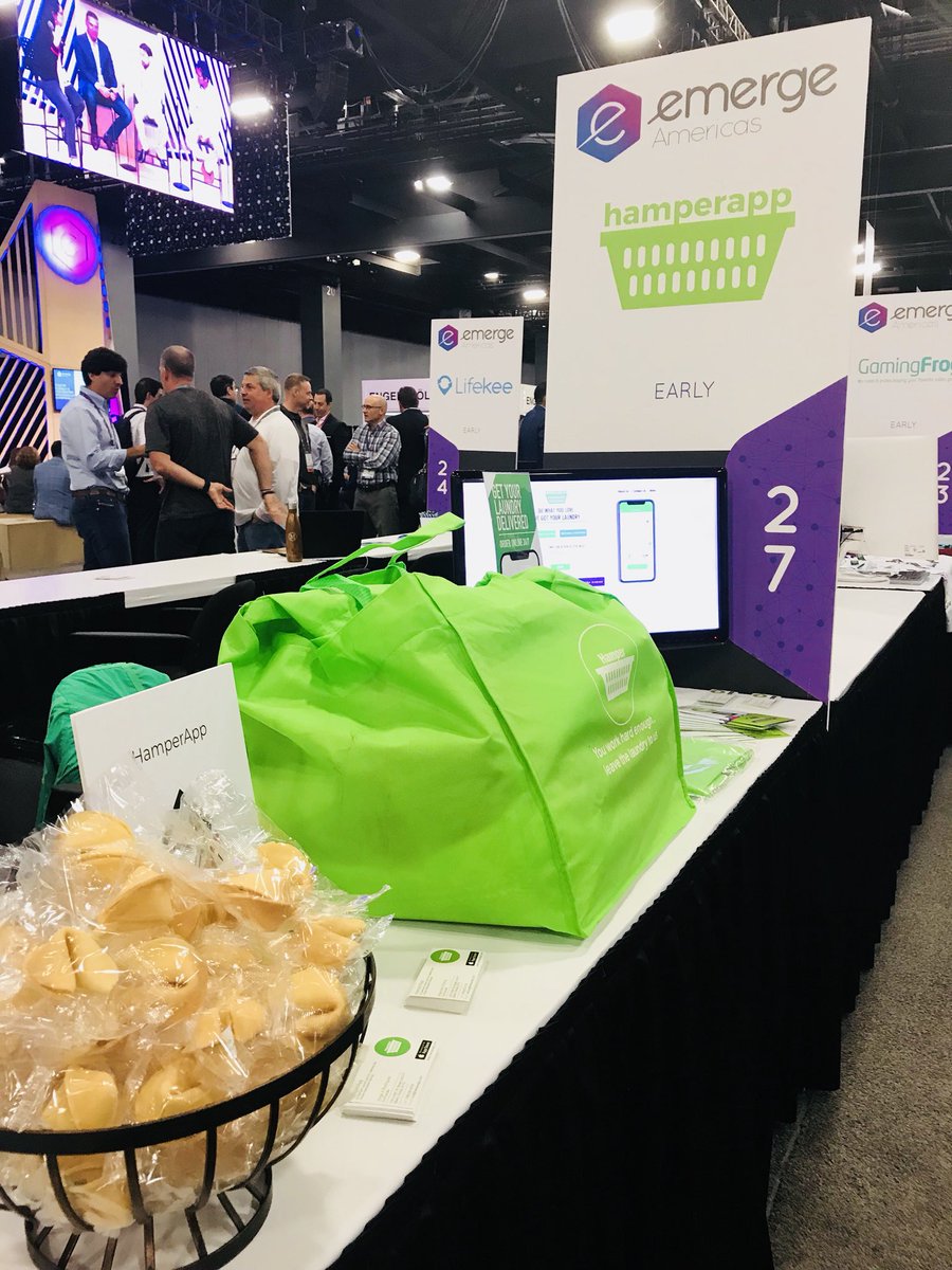 hamperapp's tweet photo. We are here! @eMergeAmericas Come visit our booth and find a surprise inside our fortune cookies🥠
#eMerge18 #emergeamericas #hamperapp https://t.co/9kPlfzgeGc