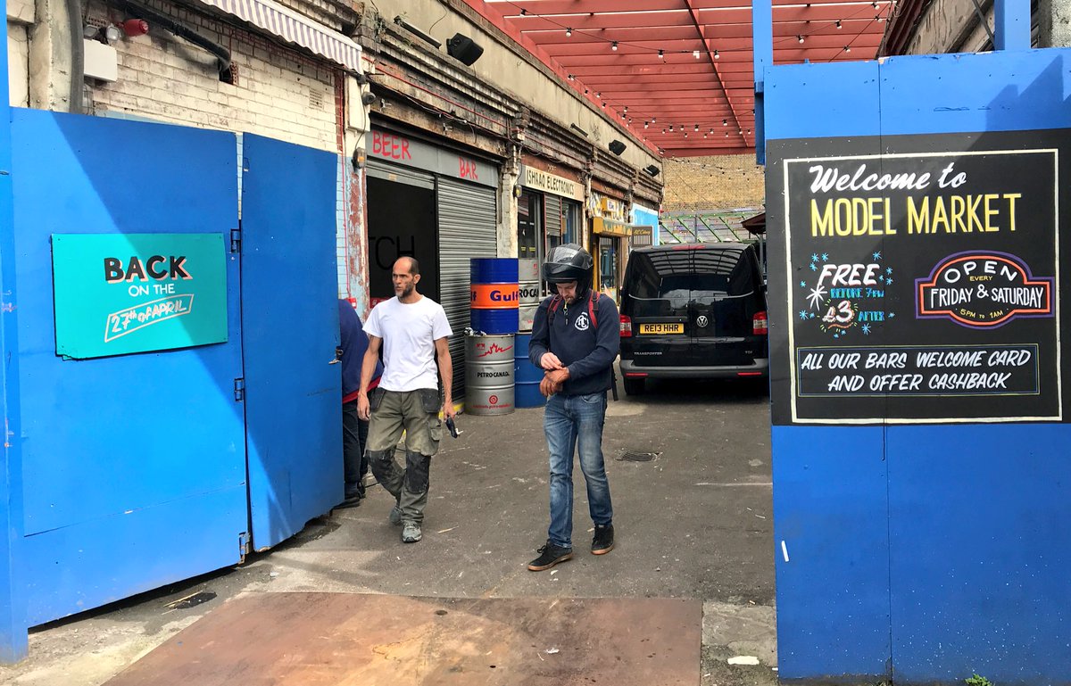 Looks like things are starting to get ready for this Friday’s return of the @StreetFeastLDN #ModelMarket. #EXCITED