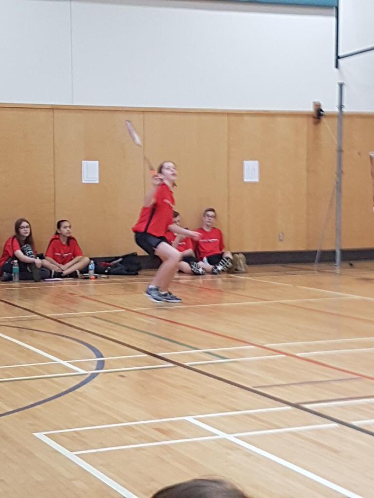 HolySpiritDevon's tweet photo. Another successful badminton tournament for HS! Thanks Mrs.Johns and Mr. Allan for all of your hard work. Way to #reptheF Holy Spirit! #flyerpride https://t.co/MgupUioWhN