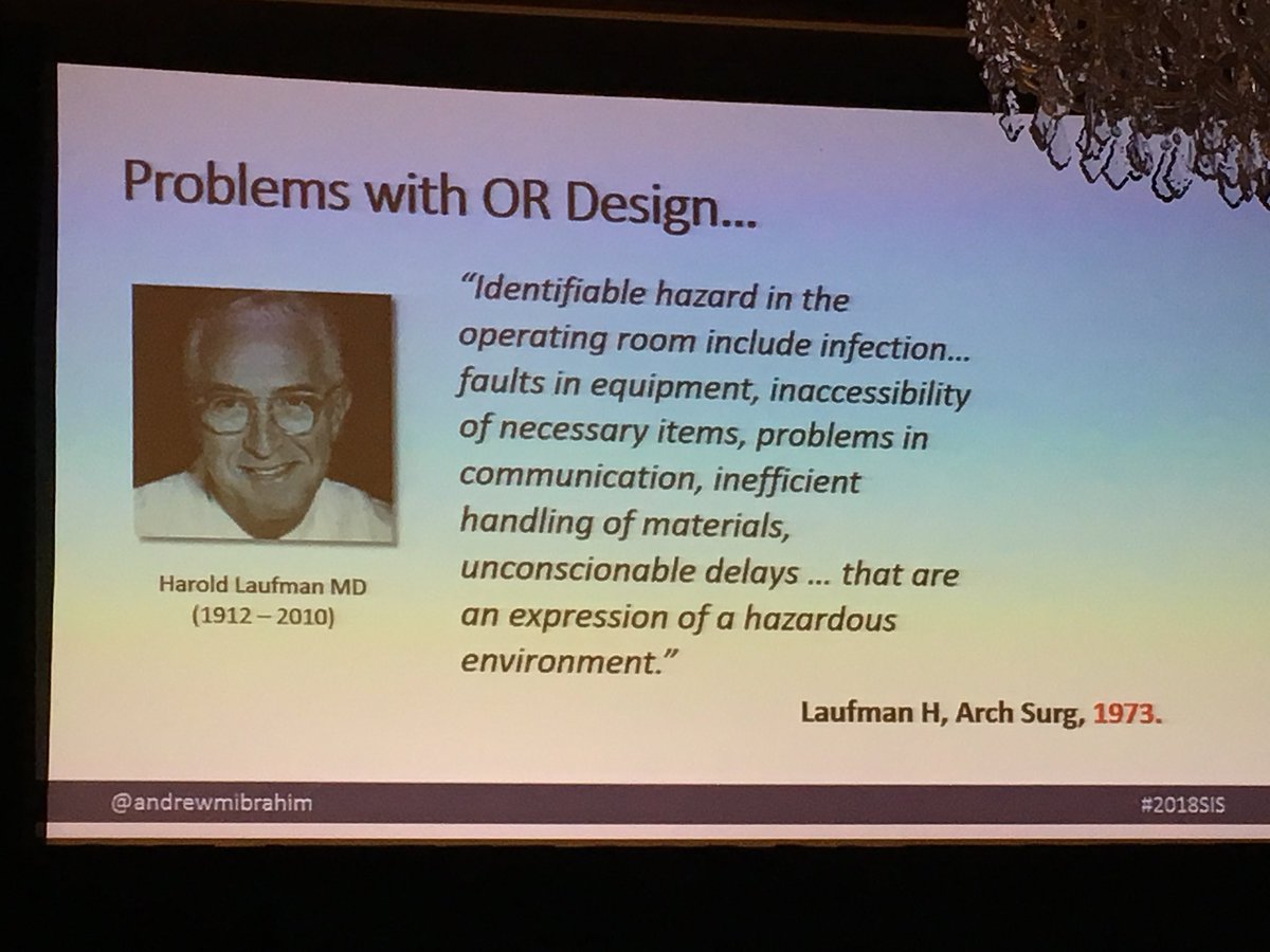 heatherevansmd's tweet image. How is it that we&apos;ve been talking about this for 50 years and haven&apos;t fixed it yet? @AndrewMIbrahim #ORdesign #2018SIS @SurgInfxSoc