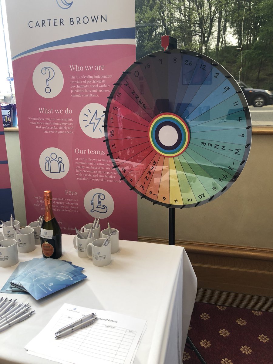 CarterBrownExpt's tweet photo. We are pleased to announce that the winner of our hamper is @SueFMFamily who spun an impressive 57 on our Wheel of Fortune at the #ResConf18 this weekend! Congratulations! The hamper is on its way! https://t.co/1tH8K96Rnf