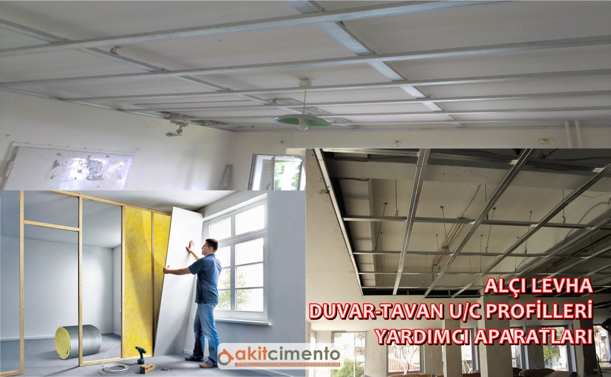 AkitCimento's tweet photo. #AlçıLevha #Alçıpan #DuvarU #DuvarC #TavanU #TavanC #Agraf #AskıMaşası #AskıÇubuğu #TersTavan #Dekorasyon https://t.co/DPHlelO5Kz