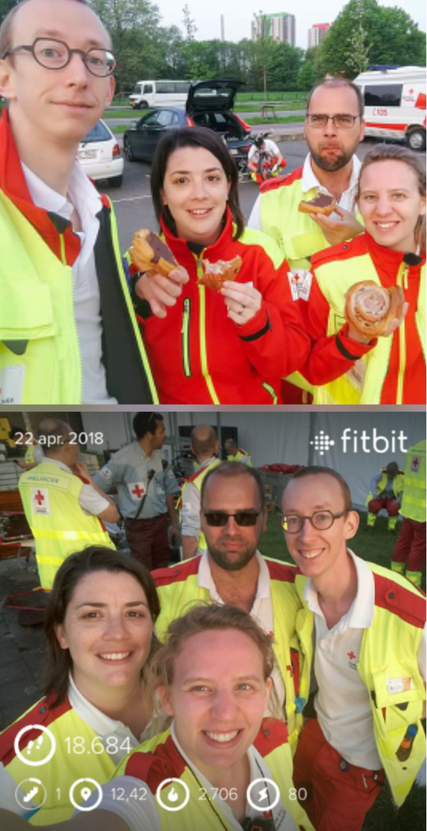 SandyBraeckmans's tweet photo. Voor &amp; na de @Antwerp10Miles , blij dat we als @RodeKruisMeBo &amp; @RodeKruisVL konden helpen! #helpthelpen https://t.co/bnU3yPGvNA