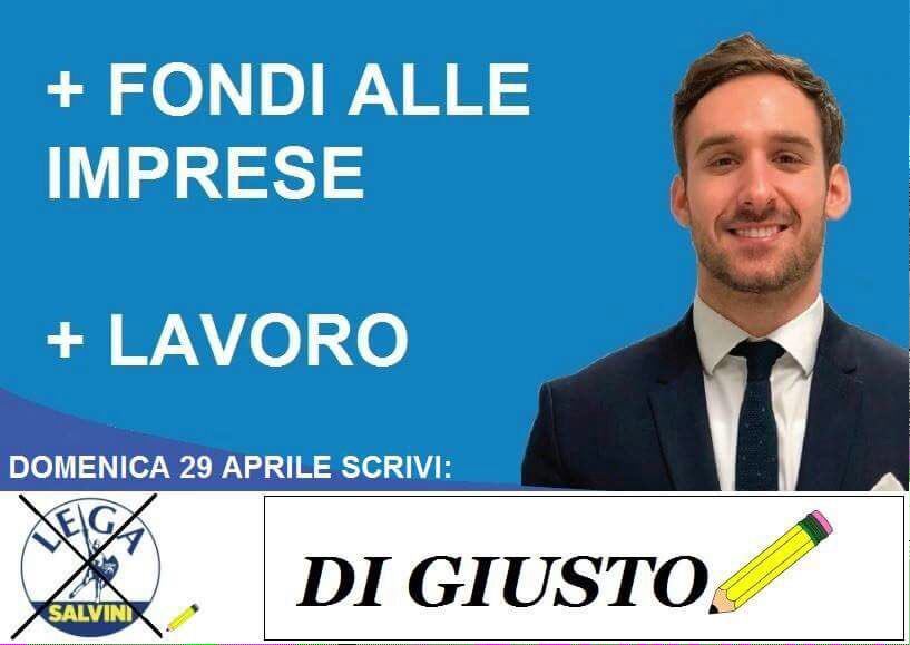MicheleDiGiusto's tweet photo. Cambiare le cose? Ora si puó! Il 29 aprile per la Regione vota Lega e scrivi "Di Giusto" @M_Fedriga Presidente #Lega #VotaDiGiusto #FVG https://t.co/frhnSgD7II