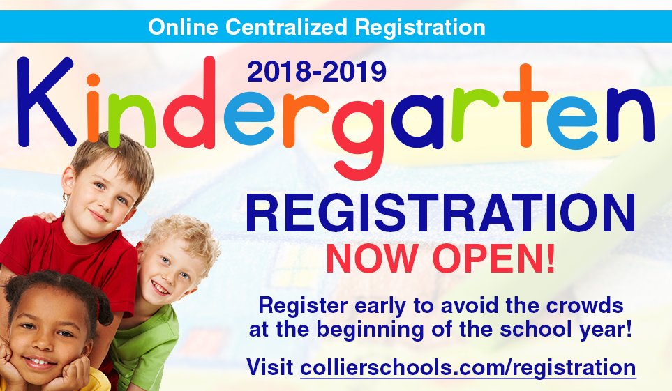 Collier County Public Schools on Twitter "Kindergarten registration is