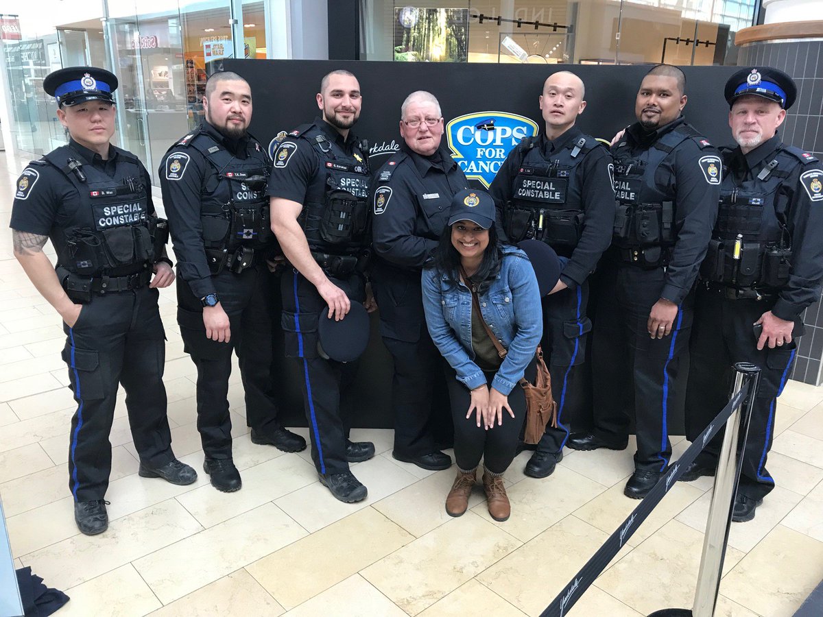 TOHousing's tweet photo. CSU shave it off for a good cause! Check out our CSU team taking part in the #Cops4Cancer head shave event at Yorkdale Mall this weekend! Our CSU team has taken part in the initiative since 1994 and helped raise $3,000 for the event on Saturday. Great work, team! #C4CTO #TCHC https://t.co/rOb0gJTRWx