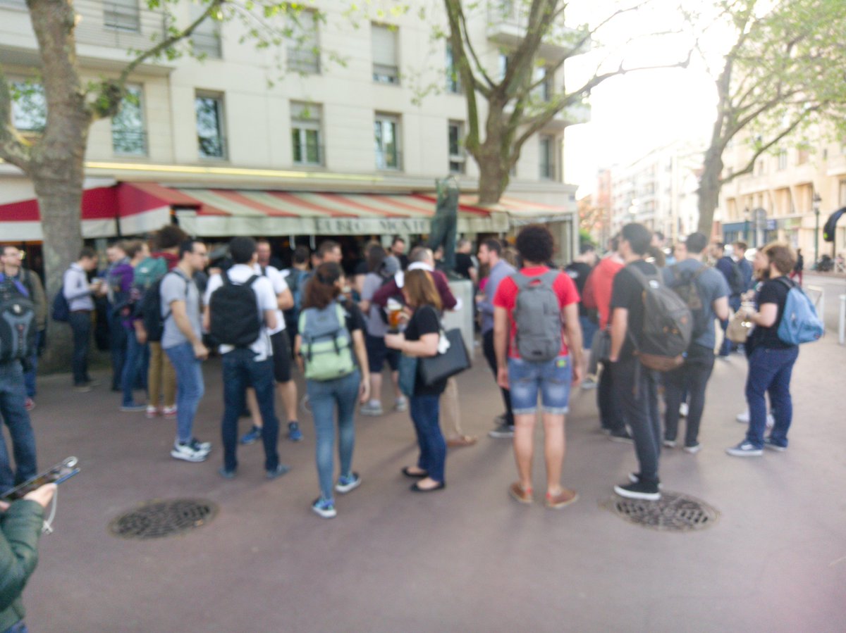 bemyapp's tweet image. What is the best way to finish thus first day of #androidmakers2 #androidparty 🍻