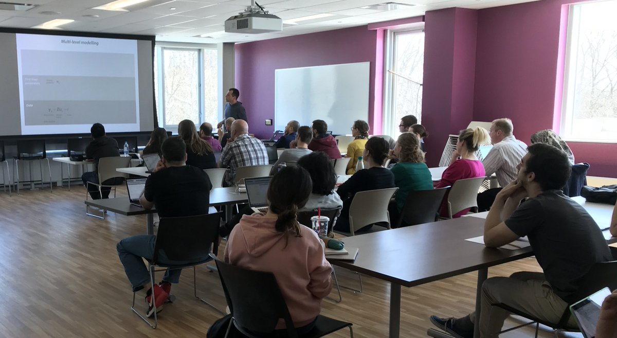 Brains_CAN's tweet image. Researchers at #WIRB gathered today to hear @WesternU researcher, Jörn Diedrichsen discuss pattern component modelling. Jörn's @DiedrichsenLab investigates how humans learn and execute movements. #ComputationalModelling