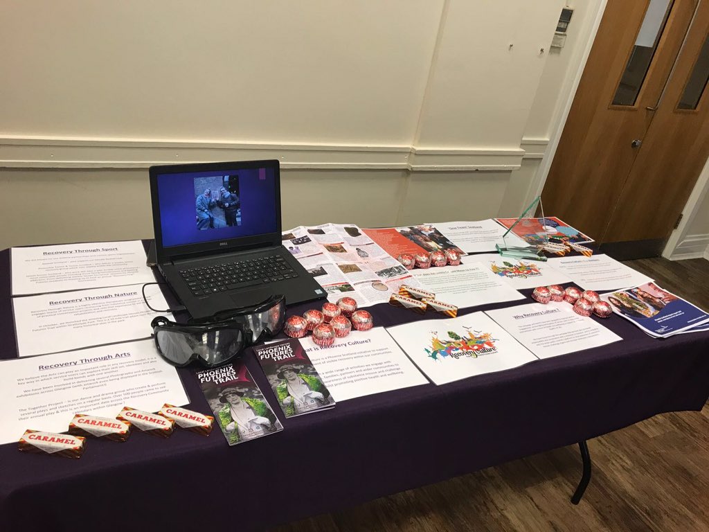 Phoenix_Scot's tweet photo. Today we attended the @PhoenixFutures1 Staff Roadshow to discuss our Phoenix Scotland Recovery Culture Initiative with collegues from across the country. We had loads of interesting conversations & it was great meeting everyone! #beingphoenix #recoveryculture #sharinggoodpractice https://t.co/K4Fa2XXwqK
