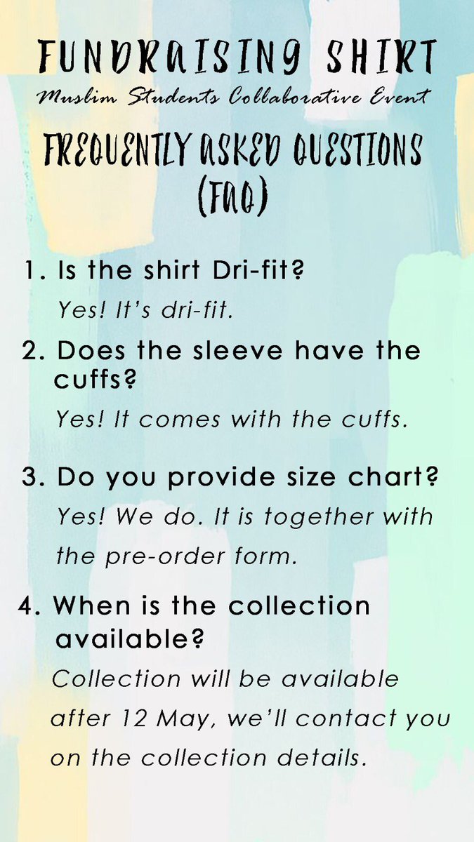 The five polytechnics Muslim Societies are doing a collaborative event coming up soon and we would like to kick things off with a fundraising shirt for you to show your support in our upcoming awareness campaign! 
2 more days before we close the pre-order! Get yours now! ✨