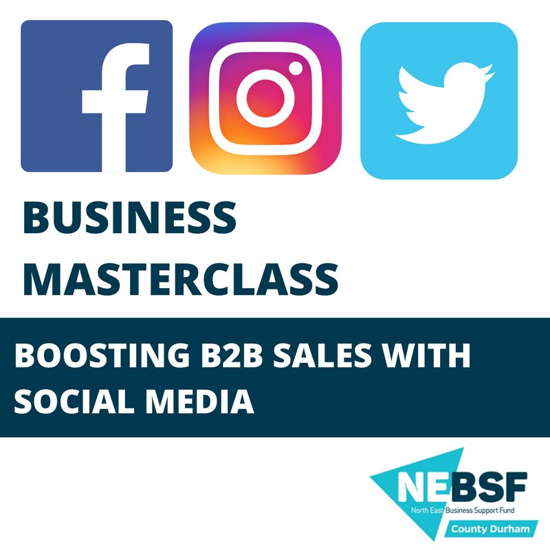 nbsl's tweet photo. Learn how to boost your B2B sales through social media! Check out our upcoming fully funded, two day masterclass delivered by @PascalFintoni https://t.co/t10eKT0JBm #countydurham #NEfollowers #GYNhour https://t.co/iaWYMmZIIe