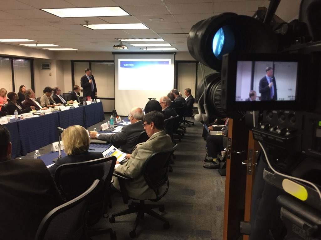 ddarlingwsb's tweet photo. WSB cameras cover meeting of Fulton Co. mayors and commissioners to get everybody looped in on the new state law creating ATL, the integrated transit plan for Atlanta. It’s a pretty huge deal. The story today on Action News starting at 4. https://t.co/yDd0UUcmm7