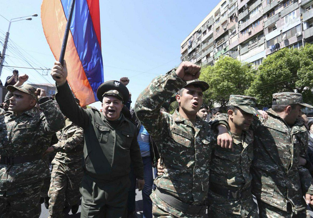 Reuters's tweet photo. Armenian PM Sarksyan quits after 11 days of street protests https://t.co/YMW64l8QK7 https://t.co/3j9Gi46rmA