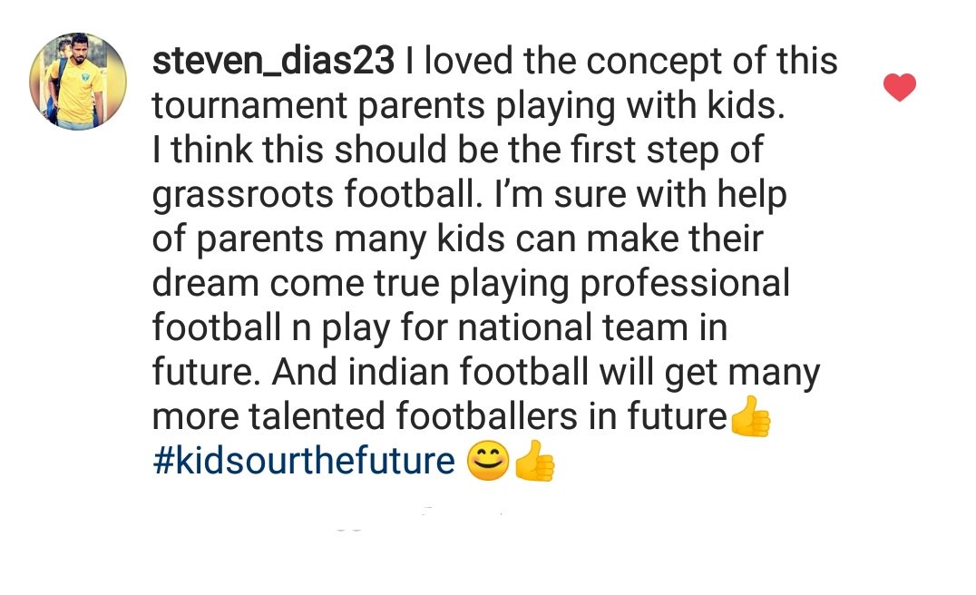 ThisIsFFC's tweet photo. Here's what #StevenDias, #Indianfootball's mainstay had to say about the Family Football Cup!

We're proud to have had such a luminary attending our event. If we can make even a small difference in the lives of children &amp; in helping the sport grow, then we'll take it!

#ThisIsFFC https://t.co/Wk8I5o2jda