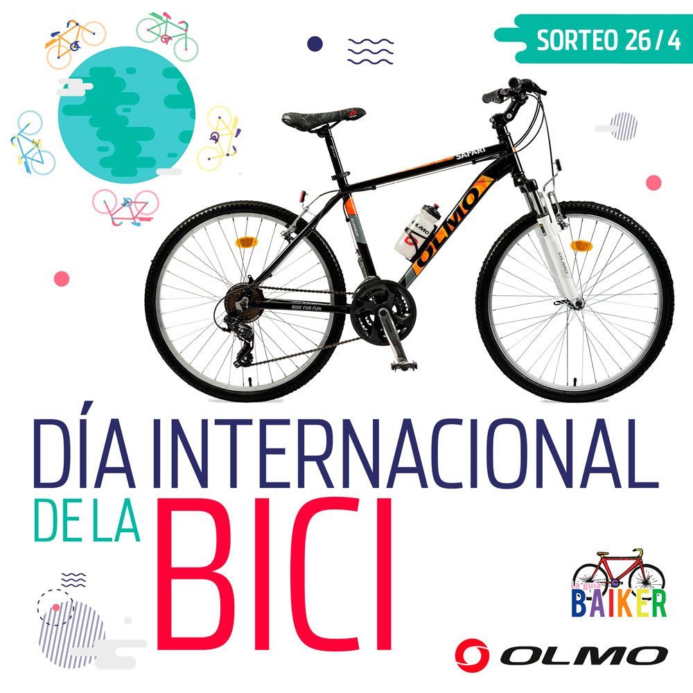 ¡Hoy es un #BuenLunes para ganarse una bici! Participá en olmobikes.com/diadelabici/ y dale RT para sumar chances. <a href="/laguiabaiker/">La Guía BAiker</a>