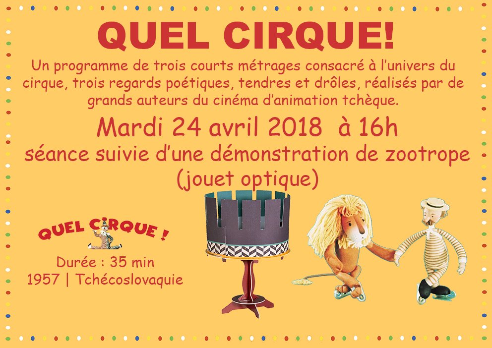 Ville_BoulogneB's tweet image. #Cinéma &amp;gt; Avis aux petits #cinéphiles... Une projection de
plusieurs courts-métrages jeune public, suivie d'une démonstration de #zootrope (jouet optique), est prévue demain. Intéressé ? #Rdv demain à 16h à #Landowski ! Toutes les infos pratiques sur bit.ly/2edOIqo