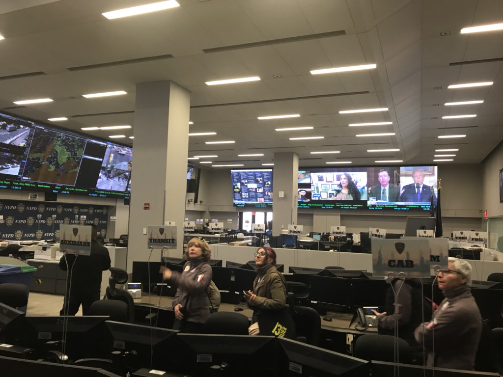 PoliceNat67's tweet photo. Aujourd’hui nous sommes accueillis au fameux Police Plaza au centre de vidéo supervision. Simplement bluffant ! @ipafrance @NYPDnews https://t.co/aPsUnd3IBy