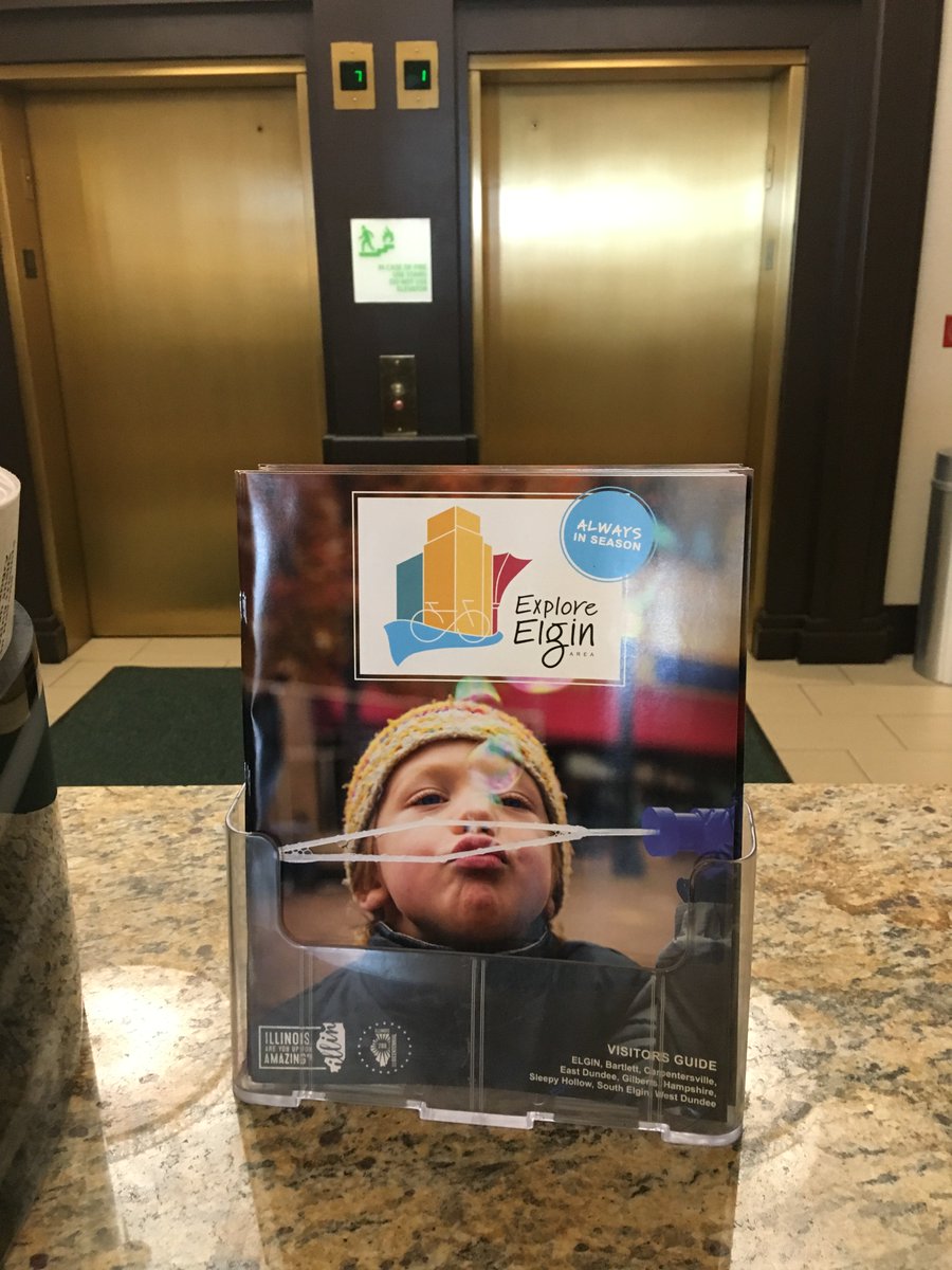 ExploreElgin's tweet photo. Want to pick-up a copy of our 2018 Visitors Guide? They are available at our office in downtown #ElginIL, at @ElginIL City Hall, @WDundee Village Hall and all the area hotels. #ExploreElginArea https://t.co/T7yOHaIuWR