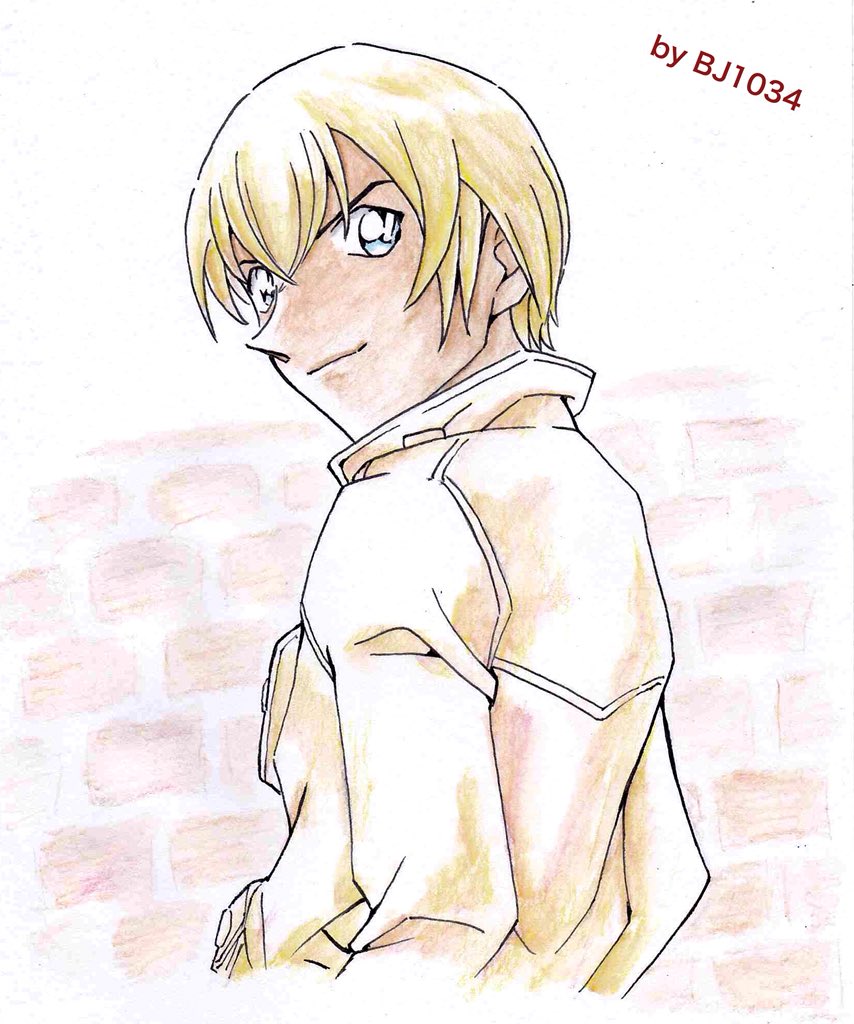 O Xrhsths Bj1034 イラストとかコナンとか Sto Twitter てなわけで ちょっとだけ水彩画風 実は 100均の水彩色鉛筆 所要時間 いつもの半分以下 楽 名探偵コナン 水彩色鉛筆 水彩色鉛筆画 水彩色鉛筆イラスト Conan Detectiveconan 安室透 バーボン 降