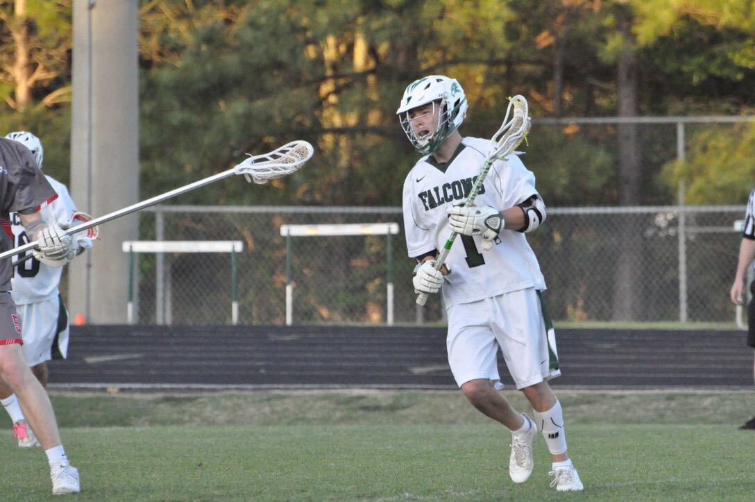 GreenHopeLax's tweet photo. Congratulations to @aidancallahan15 With 19pts last week AC became the first player in GH Lacrosse History to hit 300pts. @trianglelax @LaxRecords @GHFALCONS https://t.co/uFuML3wc95