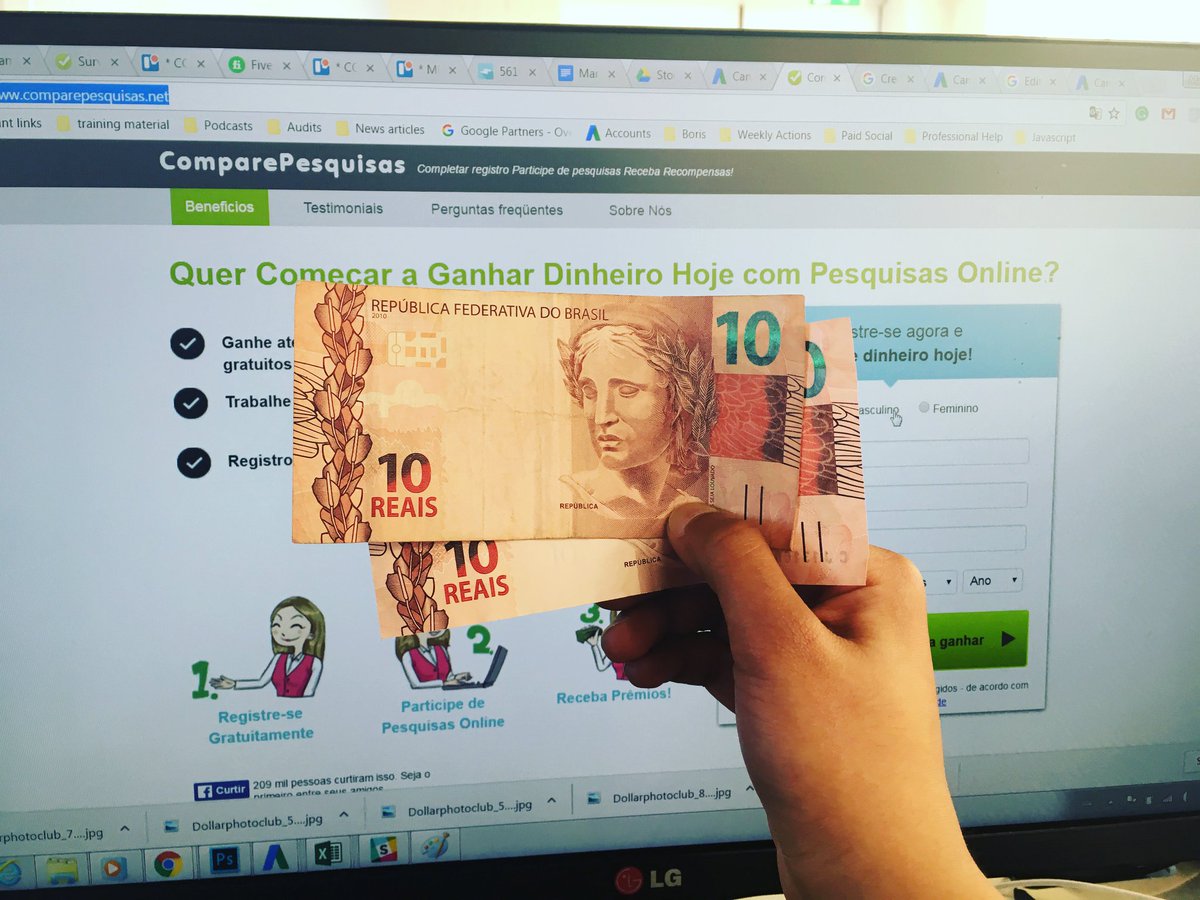 CompPesquisasBR's tweet photo. Ganhe até R$75 por semana dando sua opinião! https://t.co/mYRWFndXgF https://t.co/VtbQmHvb8V