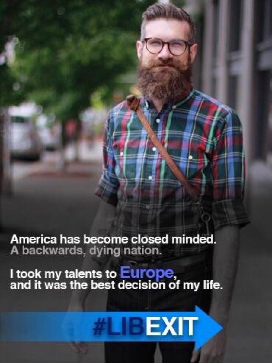 TheExpertOnX's tweet photo. A movement I support, #LibExit. Ever notice how liberal men dress like they are putting on a costume to look like a man? https://t.co/uctXkbSMZo