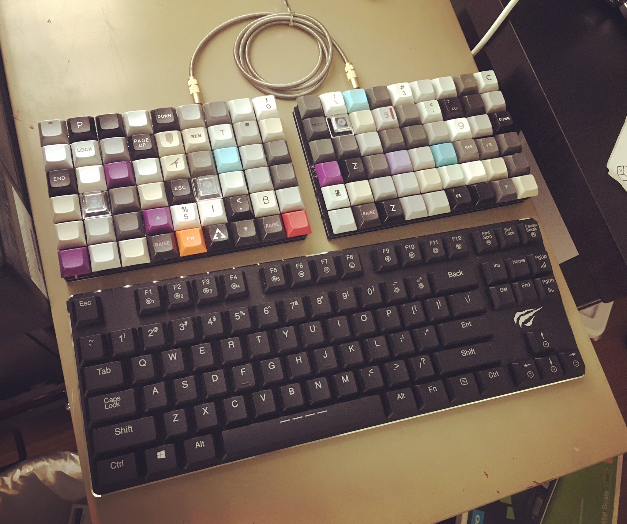 Keebio Finally Assembled Together A Test Build Of The Bfo 9000 Mechanicalkeyboard Olkb Ortholinear T Co Swdy1o1dpd Twitter