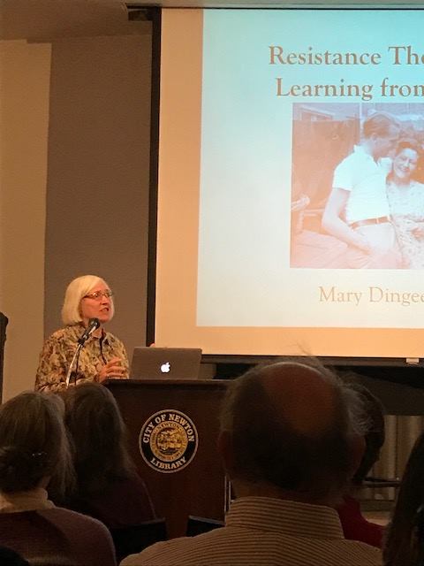 shewritespress's tweet photo. #SWPauthor #MaryDingeeFillmore nailed it on Friday at the @NewtonFreeLibin front of an audience of 70 people! https://t.co/YEMlTVI9Ku