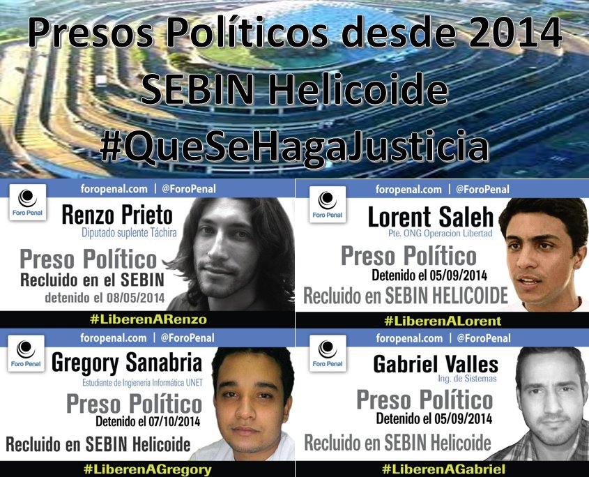MamaLisVzla's tweet photo. #PresosPoliticos con casi 4 años en el SEBIN, sin audiencias, sin atención médica, sin justicia, si derecho a defenderse. #BastaDeInjusticia #Liberenlos Son INOCENTES. #LiberenALosPresosPoliticos https://t.co/8zoXwxoF7s
