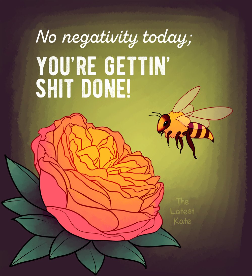 tlkateart's tweet photo. #MondayMotivation #mentalhealth #encouragement #BEEEEEES https://t.co/xfMCz5zRo9