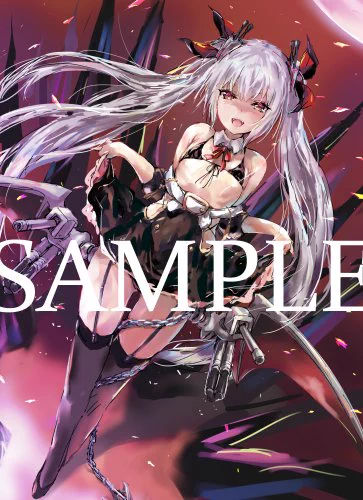 Scarlet Agentsさんのところでカードスリーブイラストを描かせていただきましたアズールレーンのヴァンパイアちゃんで画像はサンプルになります 
