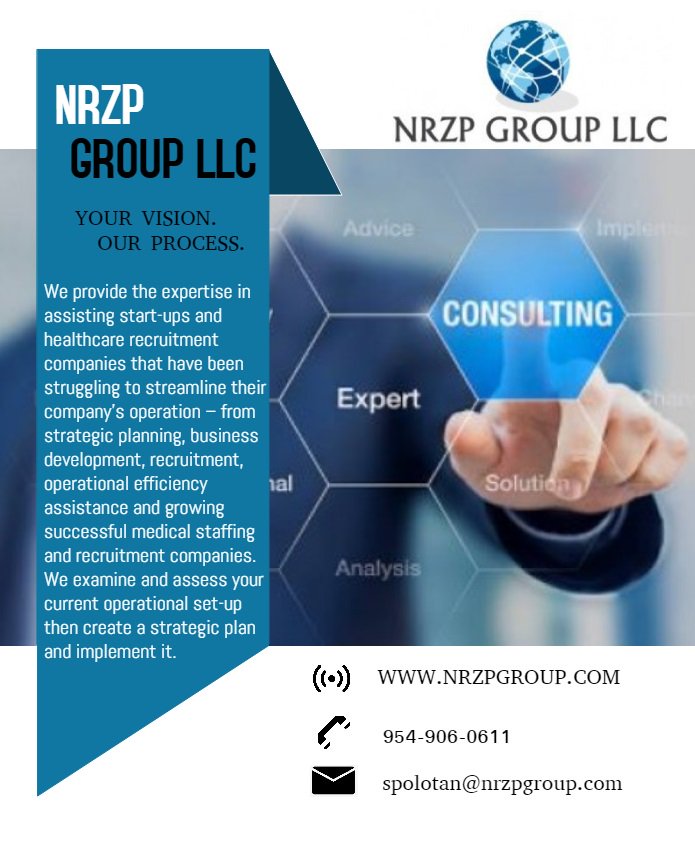 nrzpgroup's tweet photo. Improve and grow your organization with NRZP Group. We offer personalized healthcare consulting services that provide actionable results. Send an email to spolotan@nrzpgroup.com to learn more. #healthcareconsulting #healthcare #consulting #NRZP #NRZPGroup #travelagency #staffing https://t.co/5FpOLMCUEe