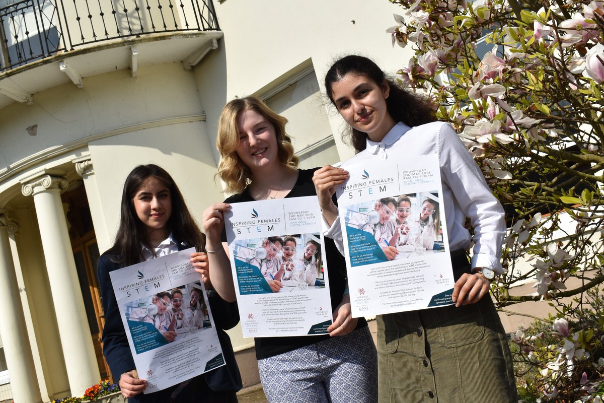 NorwichHigh's tweet photo. We're delighted to launch our full programme & list of VIFs (Very @InspFemales) for our #IFSTEM event at @JohnInnesCentre next Weds 2nd May. Thank you to all the girls who have helped to shape this event and to our speakers for giving up their time π #womeninSTEM https://t.co/su76mDzjmd