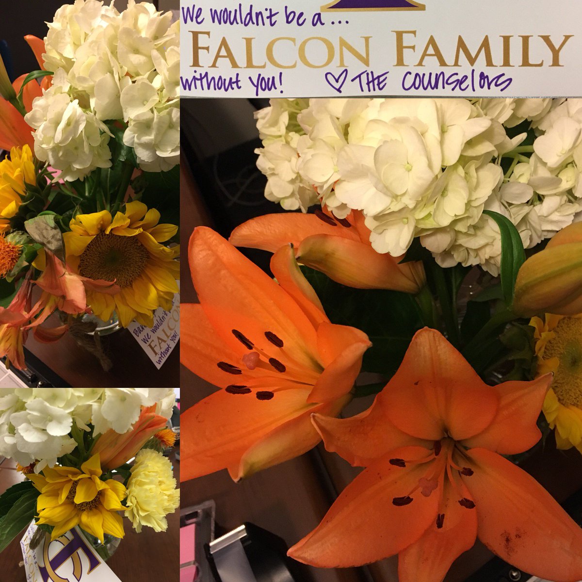 TCHSCounseling's tweet photo. Day 1 of Celebrating our @KISDCounseling #AdministrativeProfessionalsDay ALL WEEK @TCHSTalon #FalconFamily #OurSupportSystem @KellerISD https://t.co/Bgf6HzFL3X