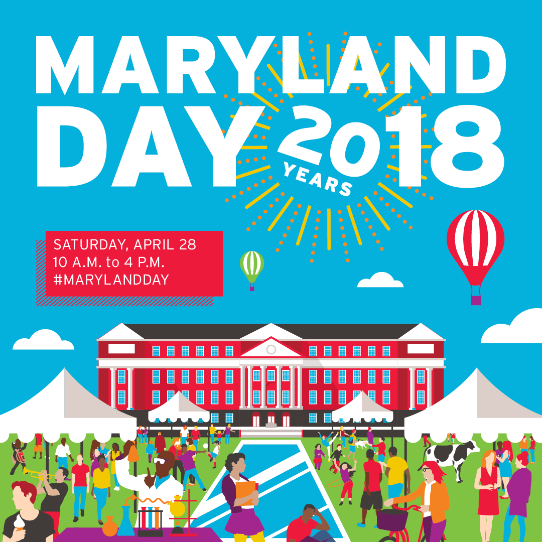 UMDReslife's tweet photo. Celebrate 20 years of #MarylandDay with #UMD this Saturday 4/28! Bring friends &amp; family for 400+ free events and show your Terp pride! https://t.co/2glDovQNGJ https://t.co/Ty0SdfJgJ6
