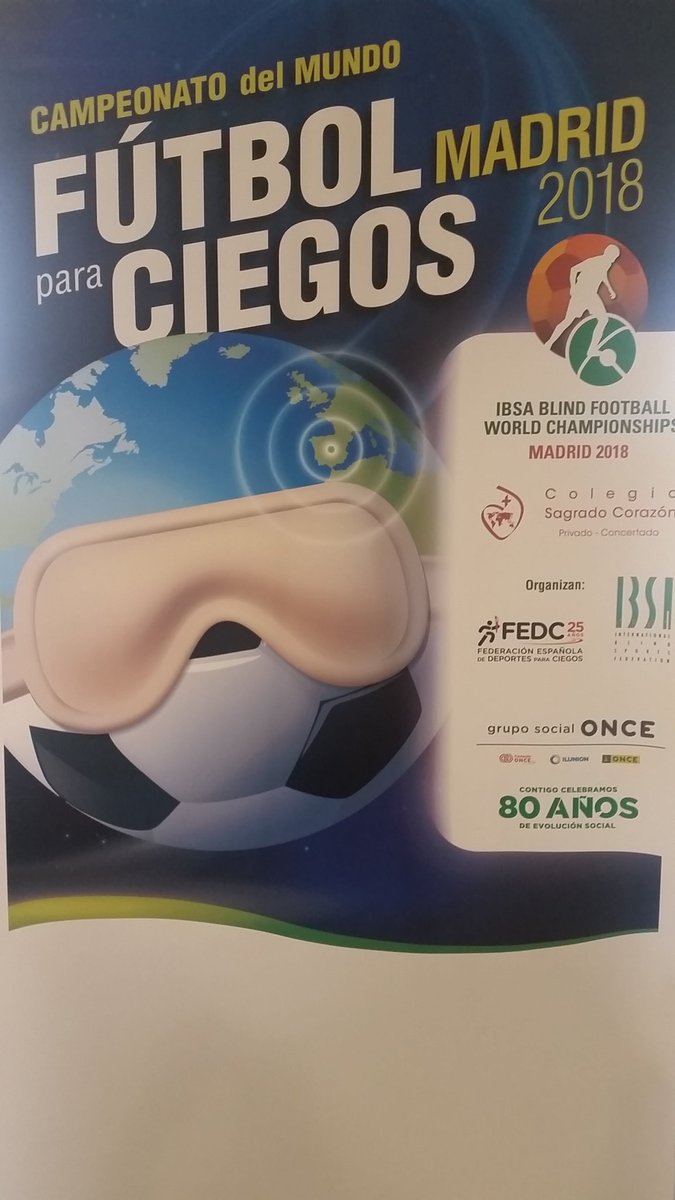 DavidCrespoToro's tweet photo. Empieza la cuenta atrás para la celebración del Mundial se Fútbol para Ciegos en el Colegio Sagrado Corazón se Chamartín de Madrid.  @cscchamartin @MunFutbolCiegos @ONCE_oficial https://t.co/kZkkrSymdL
