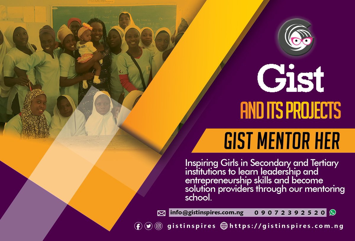 gistinspires's tweet photo. Girls really Should Thrive.
This is who we are.
This is what we do.
Which of these projects would you love to support?
#mentorher
#mentoring
#mentorship
#LeadershipDevelopment
#leadershipmatters
#girls
#ruralliving 
#ruralcommunities 
#communitydevelop
#SustainableDevelopment https://t.co/niVKhhZPeW