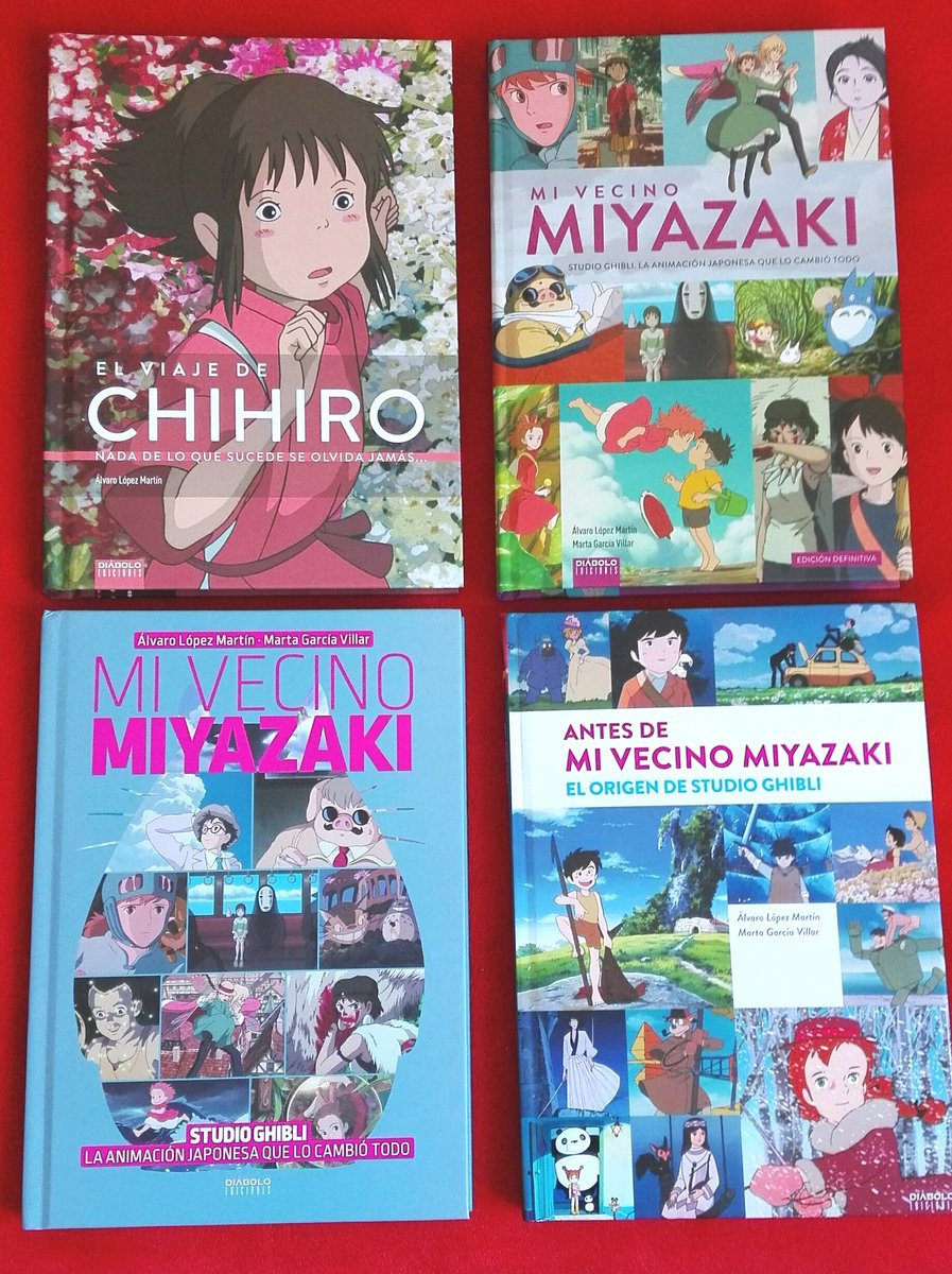 A1varoLopez's tweet photo. Ya que es el #DíaDelLibro, sorteo un ejemplar firmado de uno de los míos 🙂

–Mi vecino Miyazaki. Ed. definitiva
–El viaje de Chihiro. Nada de lo que sucede se olvida jamás
–Antes de Mi vecino Miyazaki

Solo hasta esta noche 😉 Para participar retuitea este tweet y sígueme 😊 https://t.co/Mmf9RYNRpF