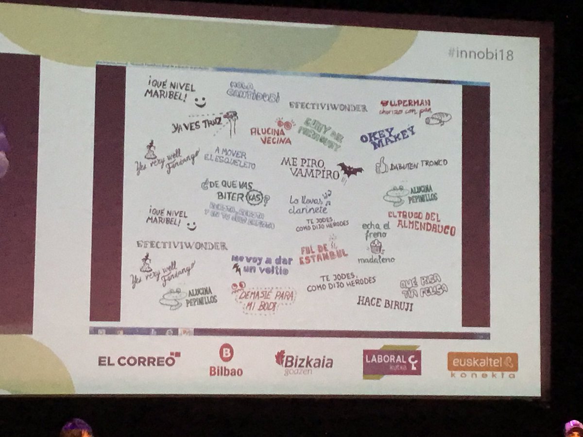 Grupo_init's tweet photo. Cada ponente de #Innobi18 nos ha aportado, pero REconocemos nuestra debilidad por @juanjobrizuela @YofuiaEGB y @loretahur 🙌 #Reconectados: https://t.co/974FKJQiLh https://t.co/aA954TVrVo