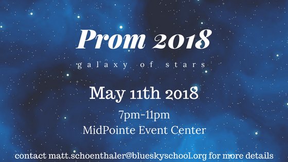 BlueSkyOnline's tweet photo. Attention BlueSky high schoolers: Don't forget to RSVP for Prom 2018 https://t.co/APHXLOO4pI … https://t.co/HgR9Xu4jMO https://t.co/VujOz23F2J