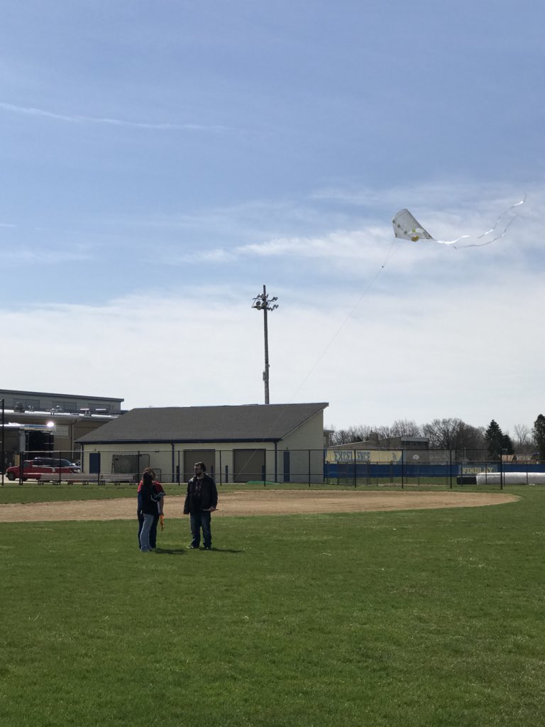 kouwenga's tweet photo. It’s a perfect day to fly kites.  It’s been exciting to help juniors and seniors in high school fly a kite for the first time in their lives.  #itsnevertoolate https://t.co/g8x5wP3rDq